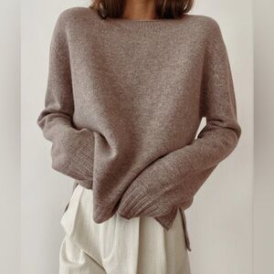 JENNI KAYNE Everyday Sweater in Taupe
